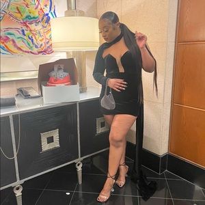 Custom Dress w/ Trail